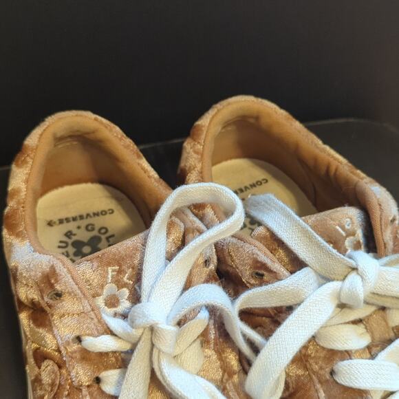 Converse One Star x Golf Le Fleur Quilted Velvet Brown Sugar Casual Sneakers - Picture 6 of 6